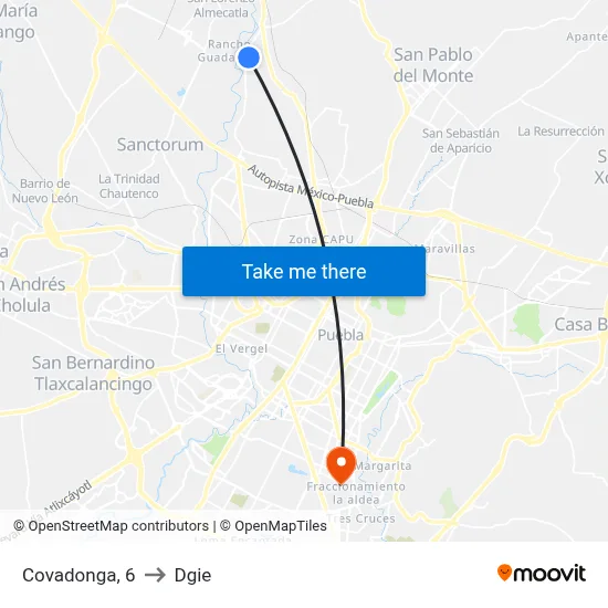Covadonga, 6 to Dgie map