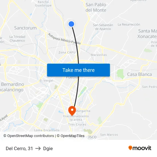 Del Cerro, 31 to Dgie map