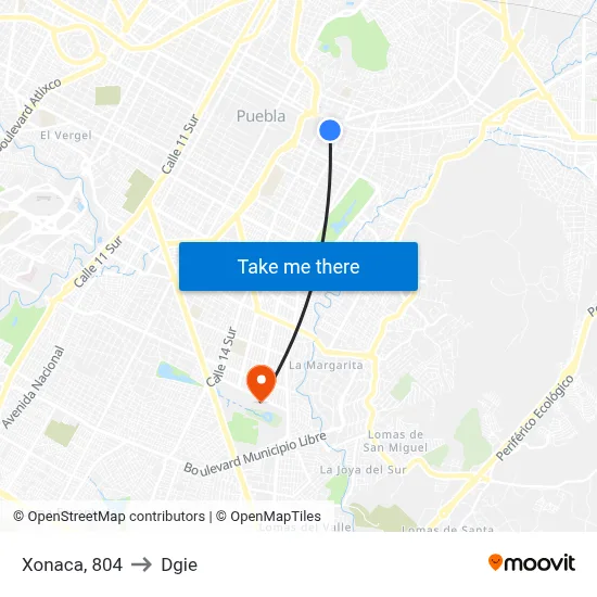 Xonaca, 804 to Dgie map