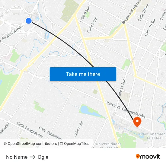 No Name to Dgie map