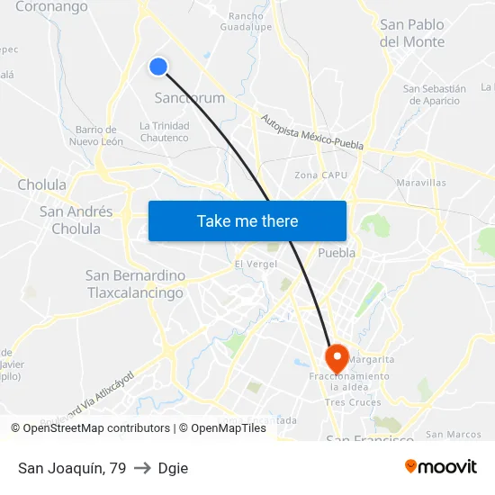 San Joaquín, 79 to Dgie map