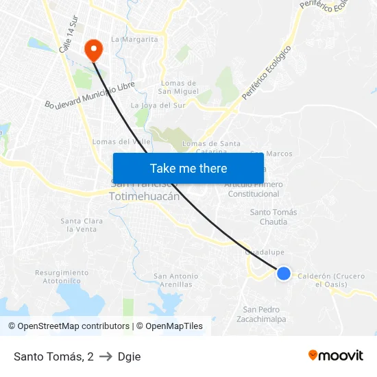 Santo Tomás, 2 to Dgie map