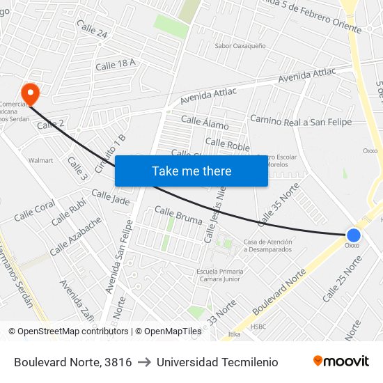 Boulevard Norte, 3816 to Universidad Tecmilenio map