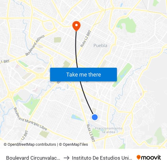 Boulevard Circunvalación, 1448 to Instituto De Estudios Universitarios map