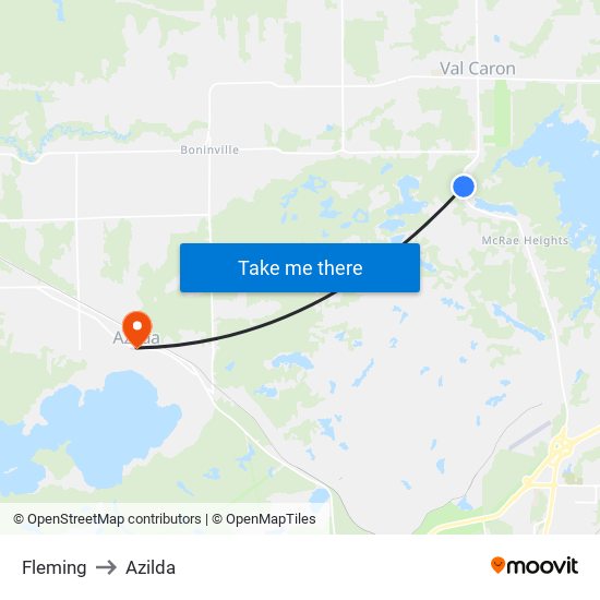 Fleming to Azilda map