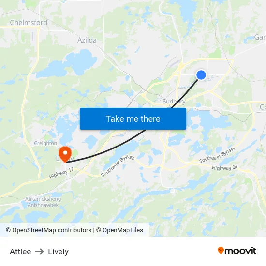 Attlee to Lively map