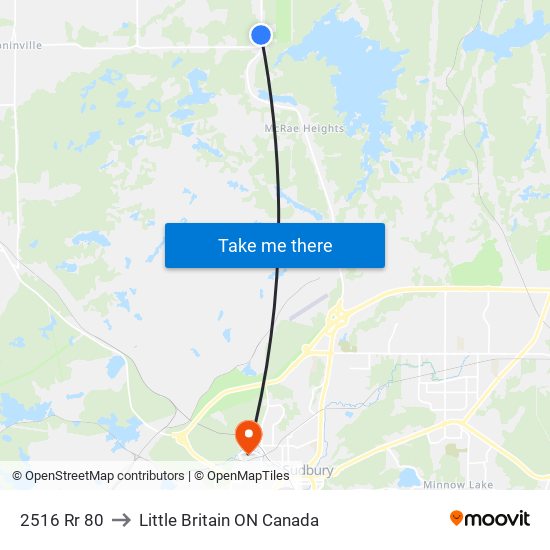 2516 Rr 80 to Little Britain ON Canada map