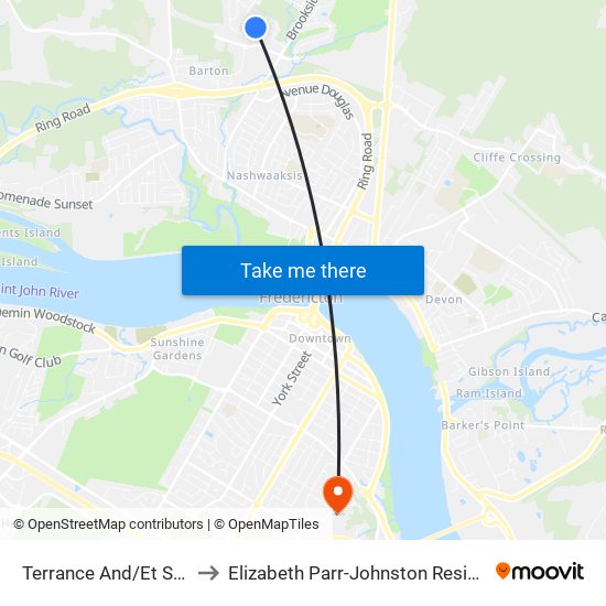 Terrance And/Et Stairs to Elizabeth Parr-Johnston Residence map