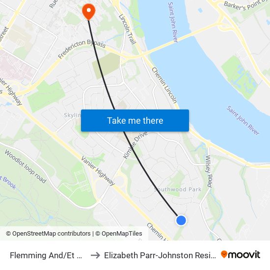 Flemming And/Et  Ayres to Elizabeth Parr-Johnston Residence map