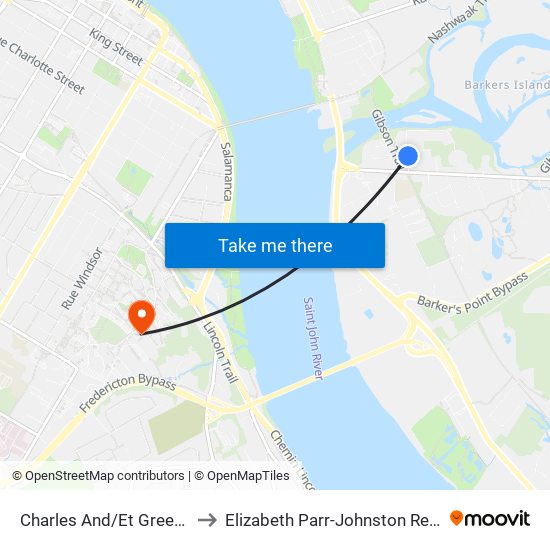 Charles And/Et Greenwood to Elizabeth Parr-Johnston Residence map