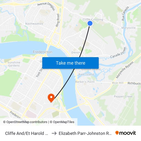 Cliffe And/Et Harold Doherty to Elizabeth Parr-Johnston Residence map