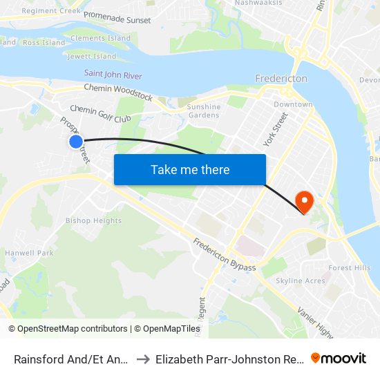 Rainsford And/Et Anderson to Elizabeth Parr-Johnston Residence map