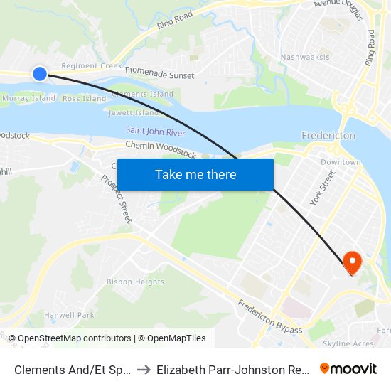 Clements And/Et Spencer to Elizabeth Parr-Johnston Residence map