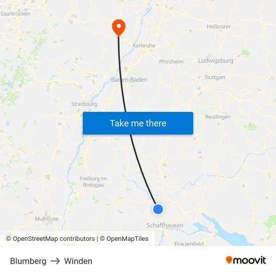 Blumberg to Winden map