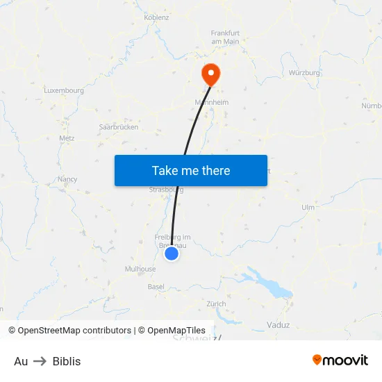 Au to Biblis map