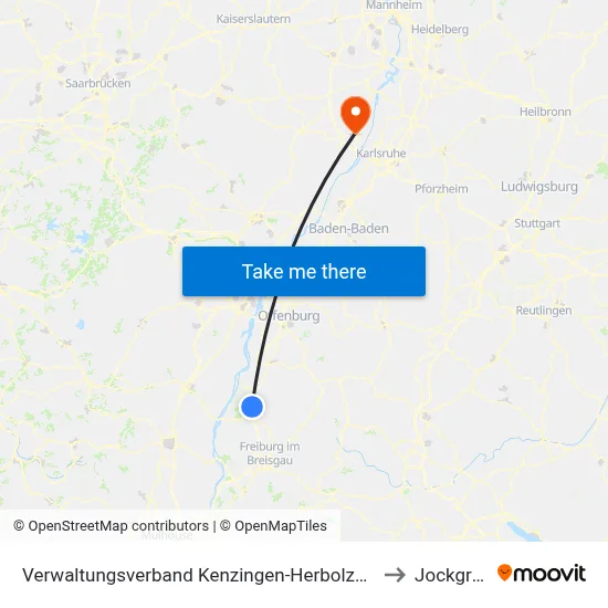 Verwaltungsverband Kenzingen-Herbolzheim to Jockgrim map