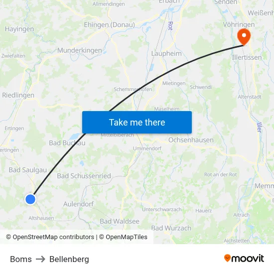 Boms to Bellenberg map