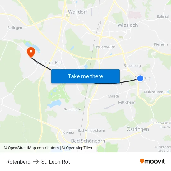 Rotenberg to St. Leon-Rot map