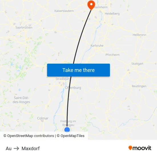 Au to Maxdorf map