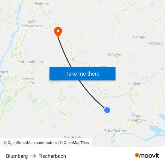 Blumberg to Fischerbach map