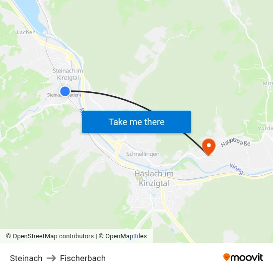 Steinach to Fischerbach map