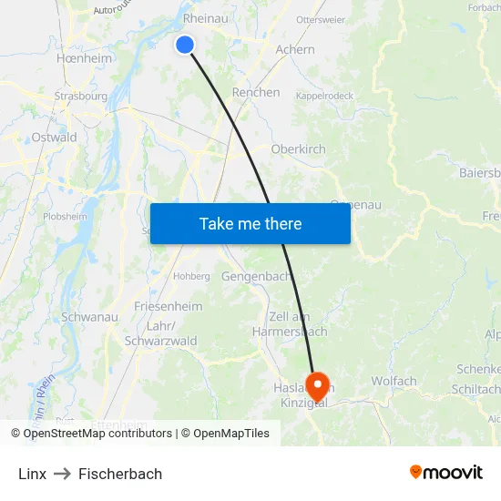 Linx to Fischerbach map