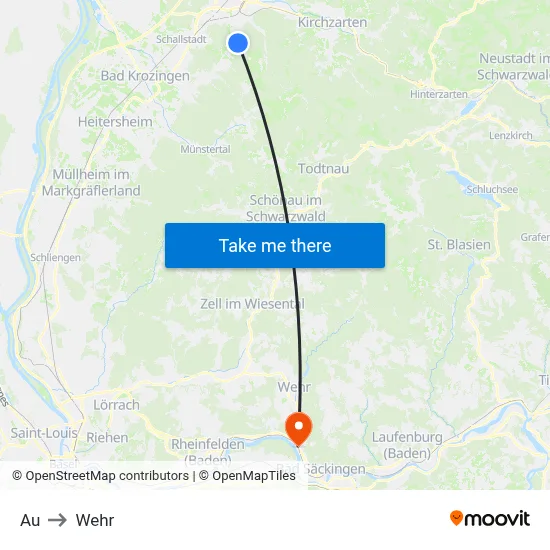 Au to Wehr map