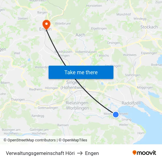 Verwaltungsgemeinschaft Höri to Engen map