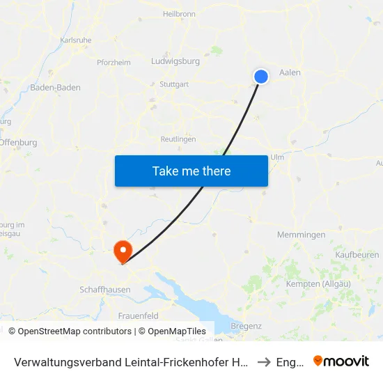 Verwaltungsverband Leintal-Frickenhofer Höhe to Engen map