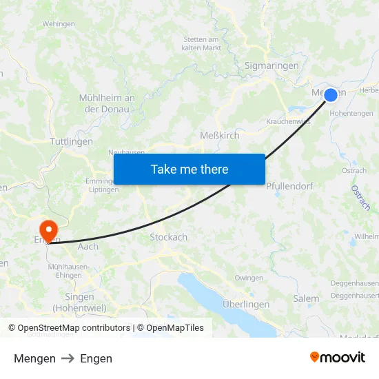 Mengen to Engen map