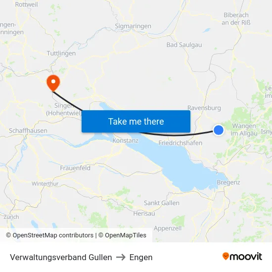 Verwaltungsverband Gullen to Engen map