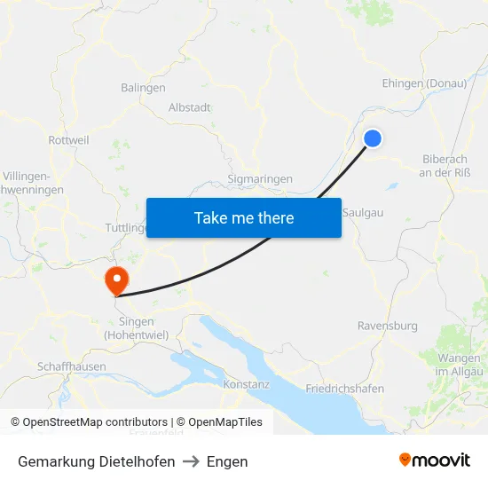 Gemarkung Dietelhofen to Engen map
