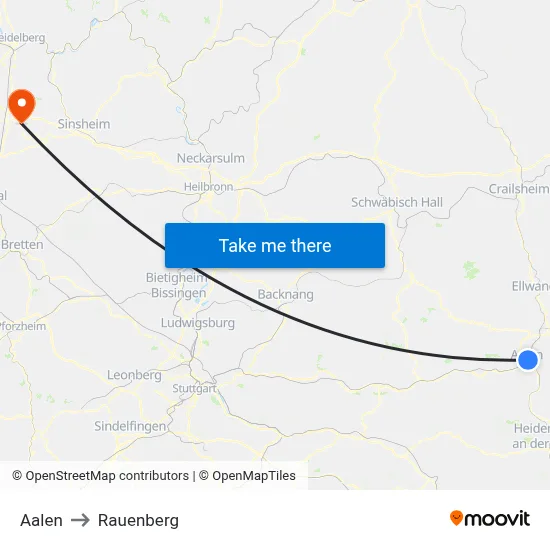 Aalen to Rauenberg map