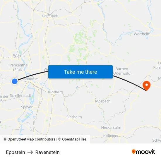 Eppstein to Ravenstein map