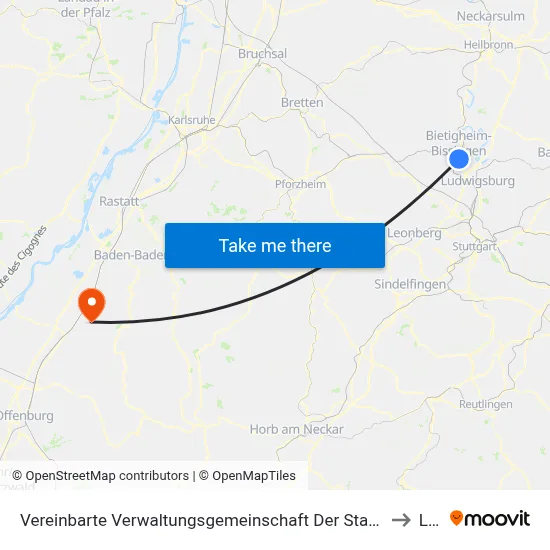 Vereinbarte Verwaltungsgemeinschaft Der Stadt Bietigheim-Bissingen to Lauf map