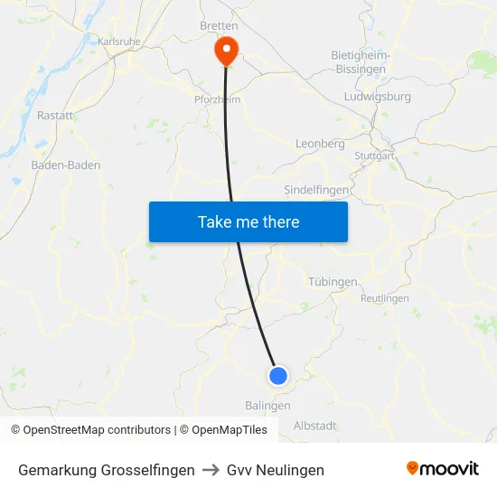 Gemarkung Grosselfingen to Gvv Neulingen map