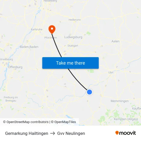 Gemarkung Hailtingen to Gvv Neulingen map