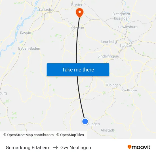 Gemarkung Erlaheim to Gvv Neulingen map