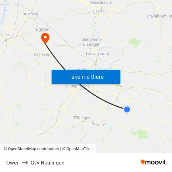 Owen to Gvv Neulingen map