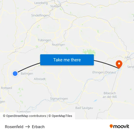 Rosenfeld to Erbach map