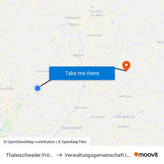 Thaleischweiler-Fröschen to Verwaltungsgemeinschaft Limbach map