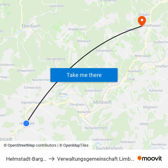 Helmstadt-Bargen to Verwaltungsgemeinschaft Limbach map