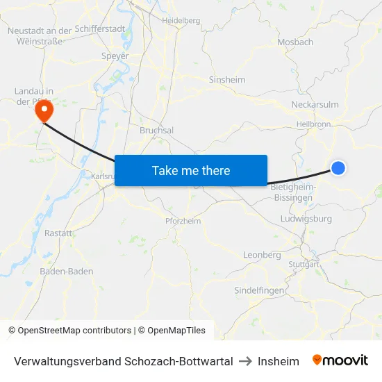 Verwaltungsverband Schozach-Bottwartal to Insheim map