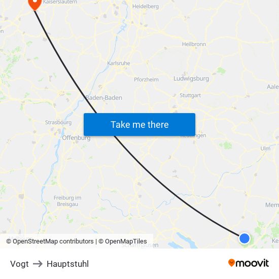 Vogt to Hauptstuhl map