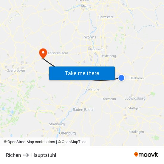 Richen to Hauptstuhl map