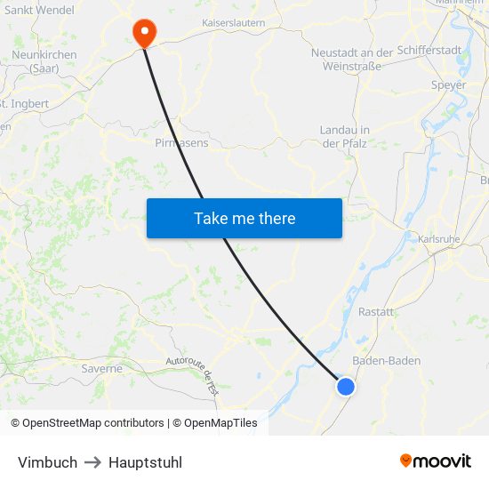 Vimbuch to Hauptstuhl map