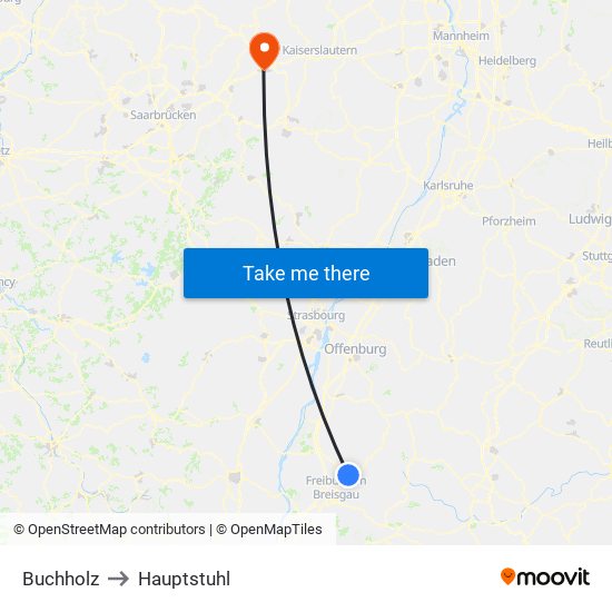 Buchholz to Hauptstuhl map