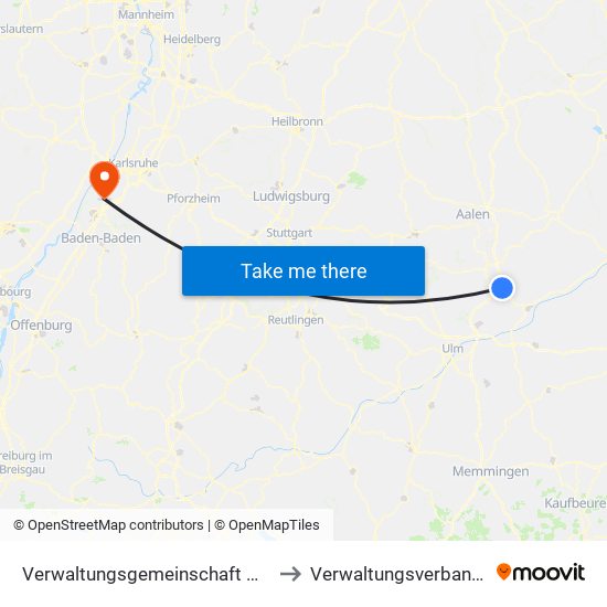 Verwaltungsgemeinschaft Giengen An Der Brenz to Verwaltungsverband Durmersheim map