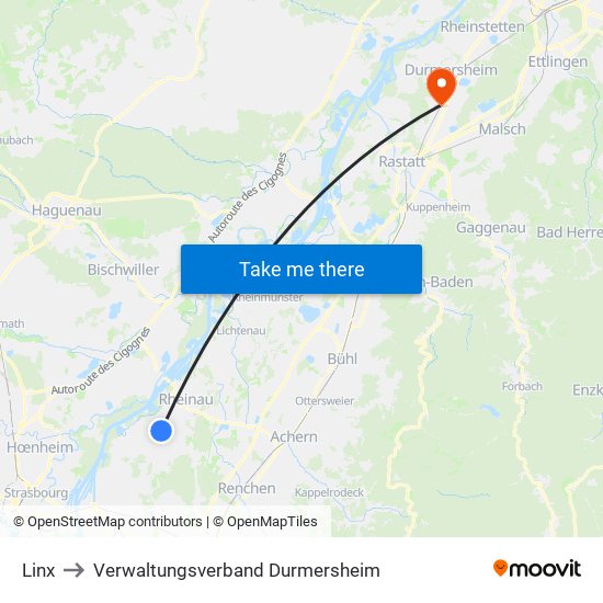Linx to Verwaltungsverband Durmersheim map
