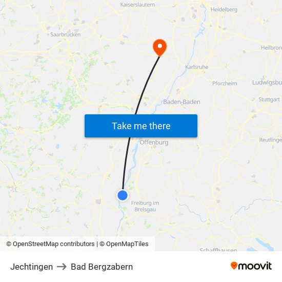 Jechtingen to Bad Bergzabern map